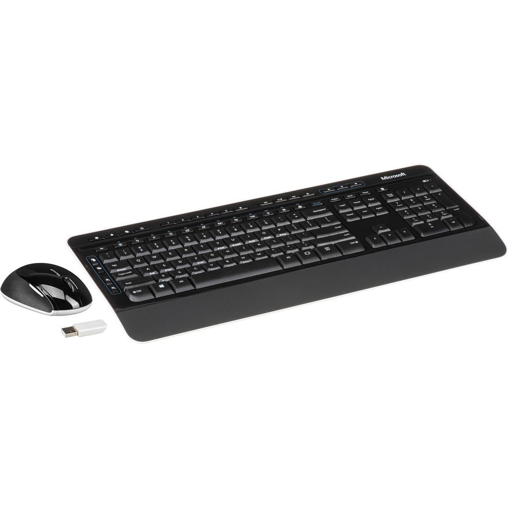 Microsoft Wireless Desktop 3050 with AES Keyboard and Mouse combo Spanish